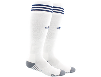 adidas Copa Zone IV Soccer Socks - White/Navy Blue