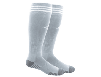 adidas Copa Zone IV Soccer Socks - Grey/White