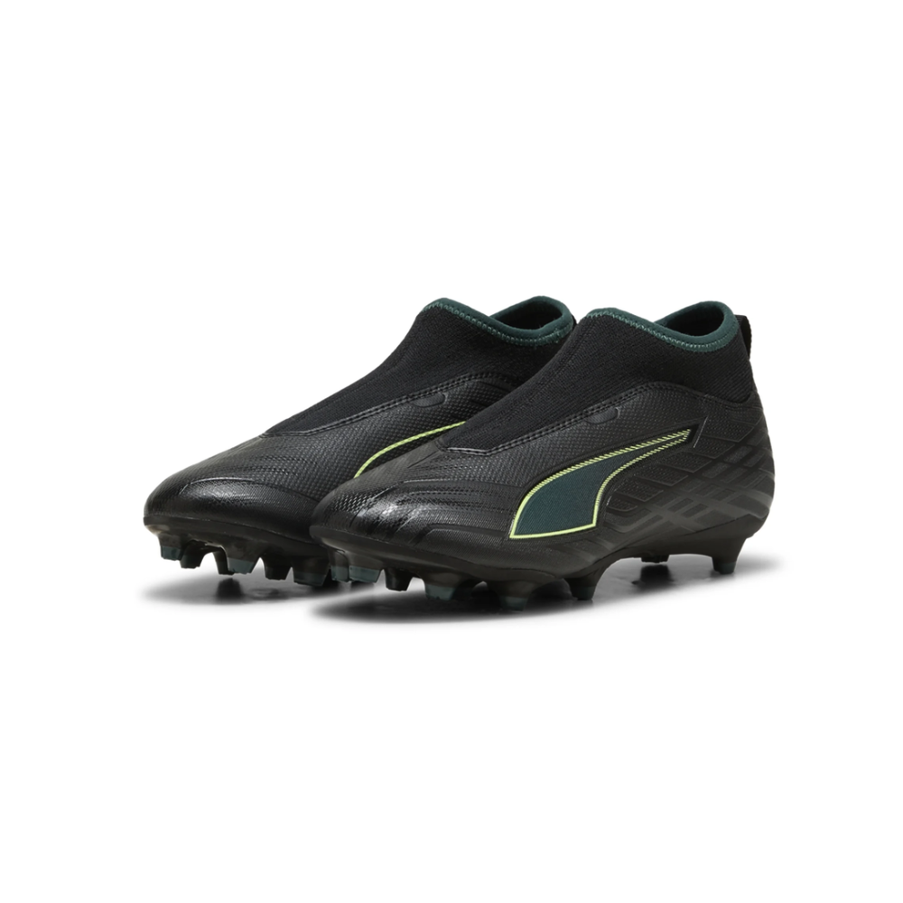 Puma Puma Jr Ultra 6 Match + FG/AG - Black/Fizzy Light/Green