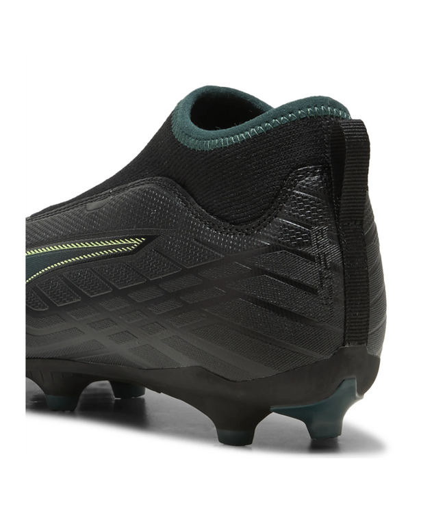 Puma Puma Jr Ultra 6 Match + FG/AG - Black/Fizzy Light/Green Terrain