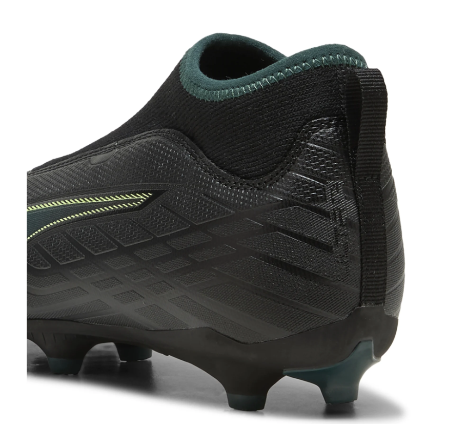 Puma Jr Ultra 6 Match + FG/AG - Black/Fizzy Light/Green Terrain