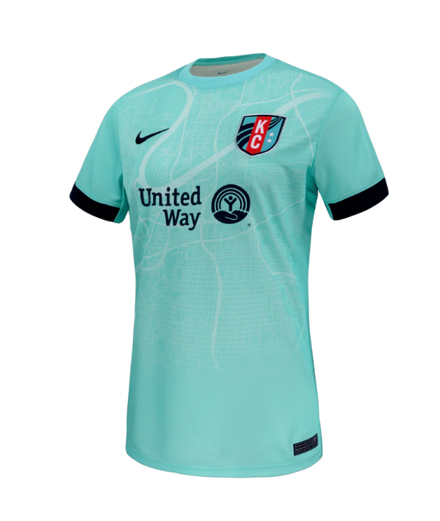 Nike Womens Kansas City KC Current 2025 Away Jersey - Hyper Turquoise