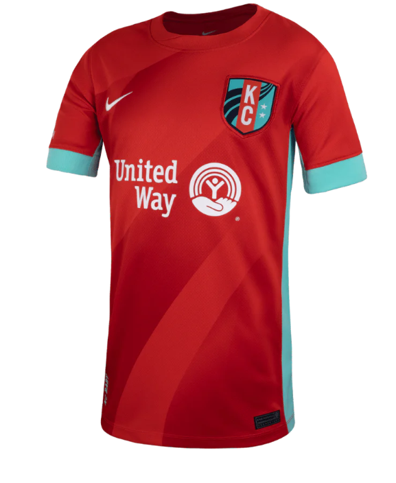 Nike Youth Kansas City KC Current 2025 Home Jersey - Comet Red