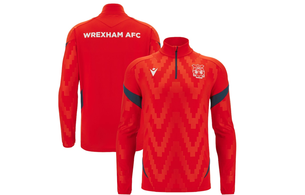 Macron Wrexham AFC 2025 - 26 Authentic 1/4 Zip Training Top - Red