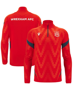 Macron Macron Wrexham AFC  2025 - 26 Authentic 1/4 Zip Training Top - Red