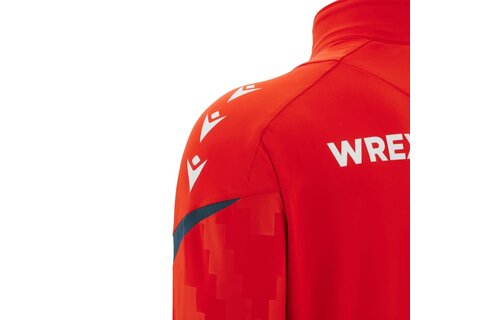 Macron Wrexham AFC  2025 - 26 Authentic 1/4 Zip Training Top - Red