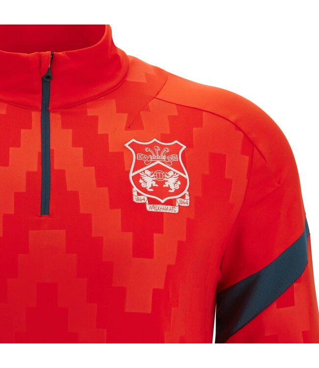 Macron Macron Wrexham AFC  2025 - 26 Authentic 1/4 Zip Training Top - Red