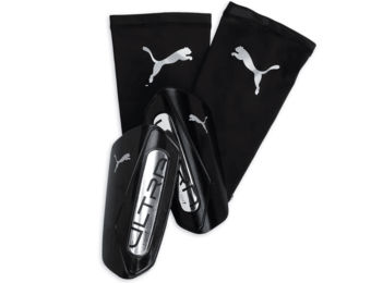 Puma 2025 Ultra Light Sleeve Shin Guards - Black/Silver