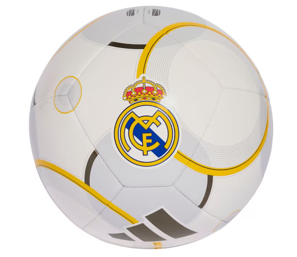 adidas Real Madrid 2025 - 2026 Home Club Soccer Ball - White/Gold