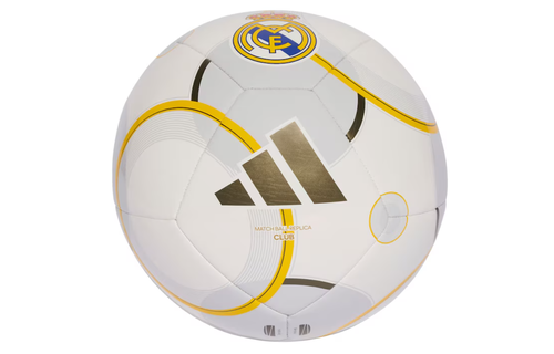 adidas Real Madrid 2025 - 2026 Home Club Soccer Ball - White/Gold