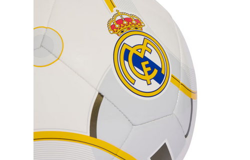 adidas Real Madrid 2025 - 2026 Home Club Soccer Ball - White/Gold