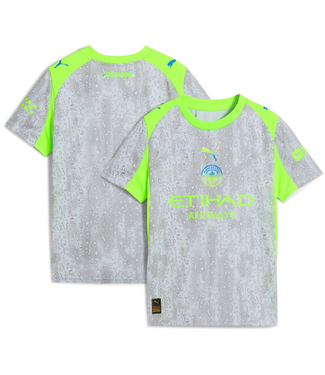 Puma Puma Manchester City 2025 -26 Youth Third Jersey - Cool Weather/Pro Green