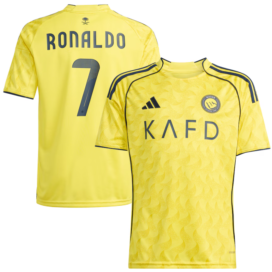 adidas Al Nassr 2025 -26 Cristiano Ronaldo Home Jersey - Impact Yellow/Night Indigo