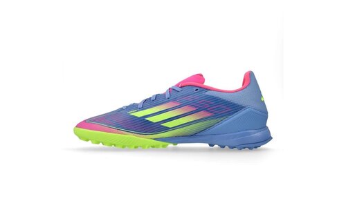 adidas F50 League TF Turf Soccer Shoes Celestial Pack - Blue Fusion/Lucid Lemon/Lucid Pink