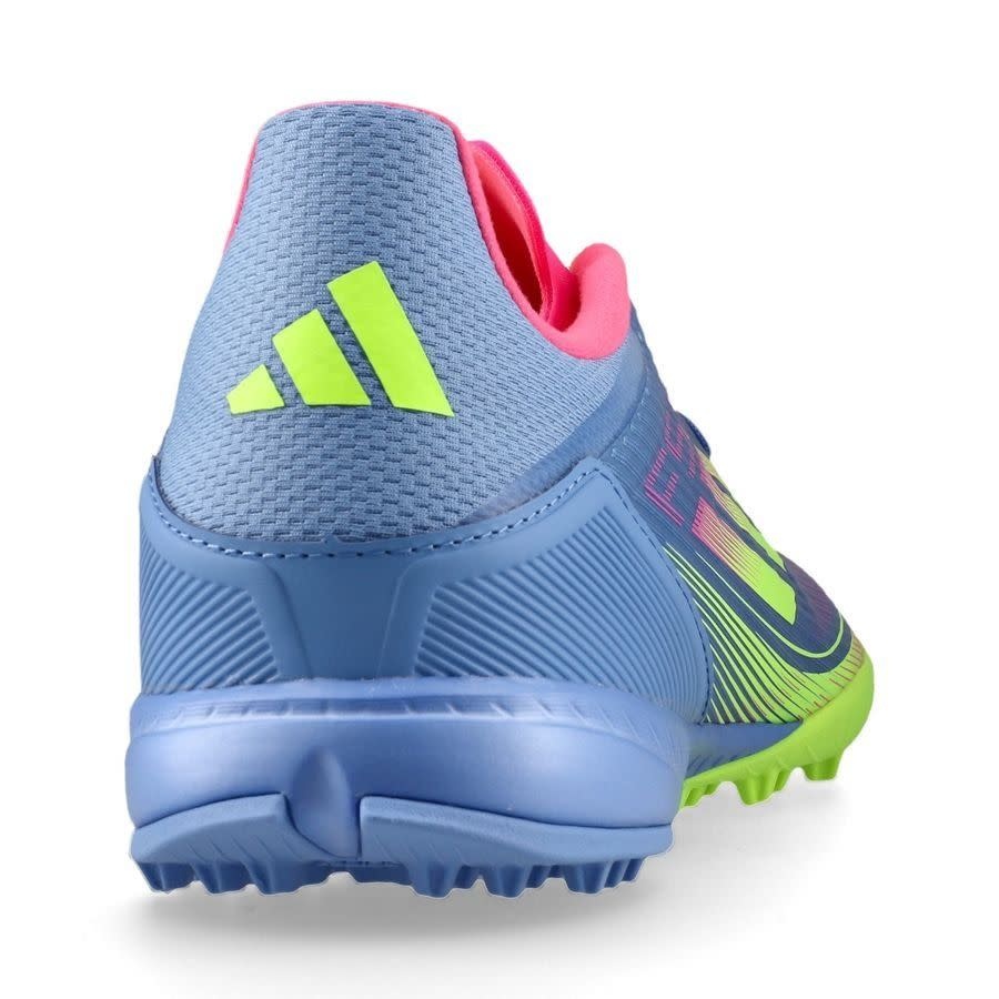adidas F50 League TF Turf Soccer Shoes Celestial Pack - Blue Fusion/Lucid Lemon/Lucid Pink