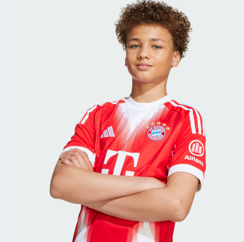 adidas Bayern Munich 2025 - 26 Youth Home Jersey - Red/White