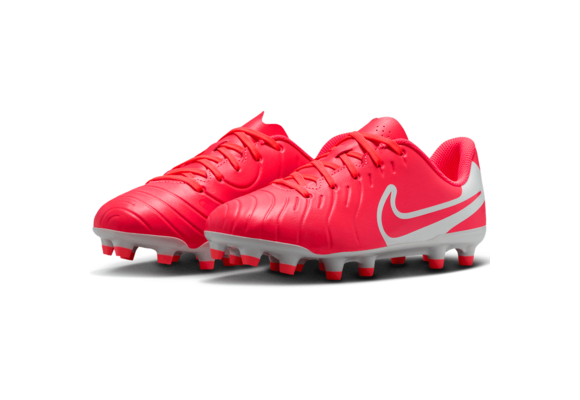 Nike Jr Tiempo Legend 10 Club FG / MG- Hot Lava/White