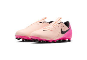Nike Jr Phantom GX Academy FG / MG Cleats - Crimson Tint/Black/Pink Blast