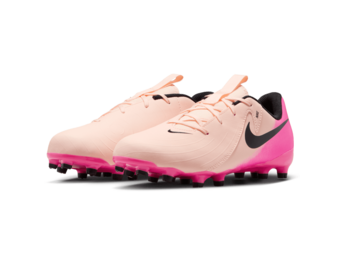 Nike Jr Phantom GX Academy FG / MG Cleats - Crimson Tint/Black/Pink Blast