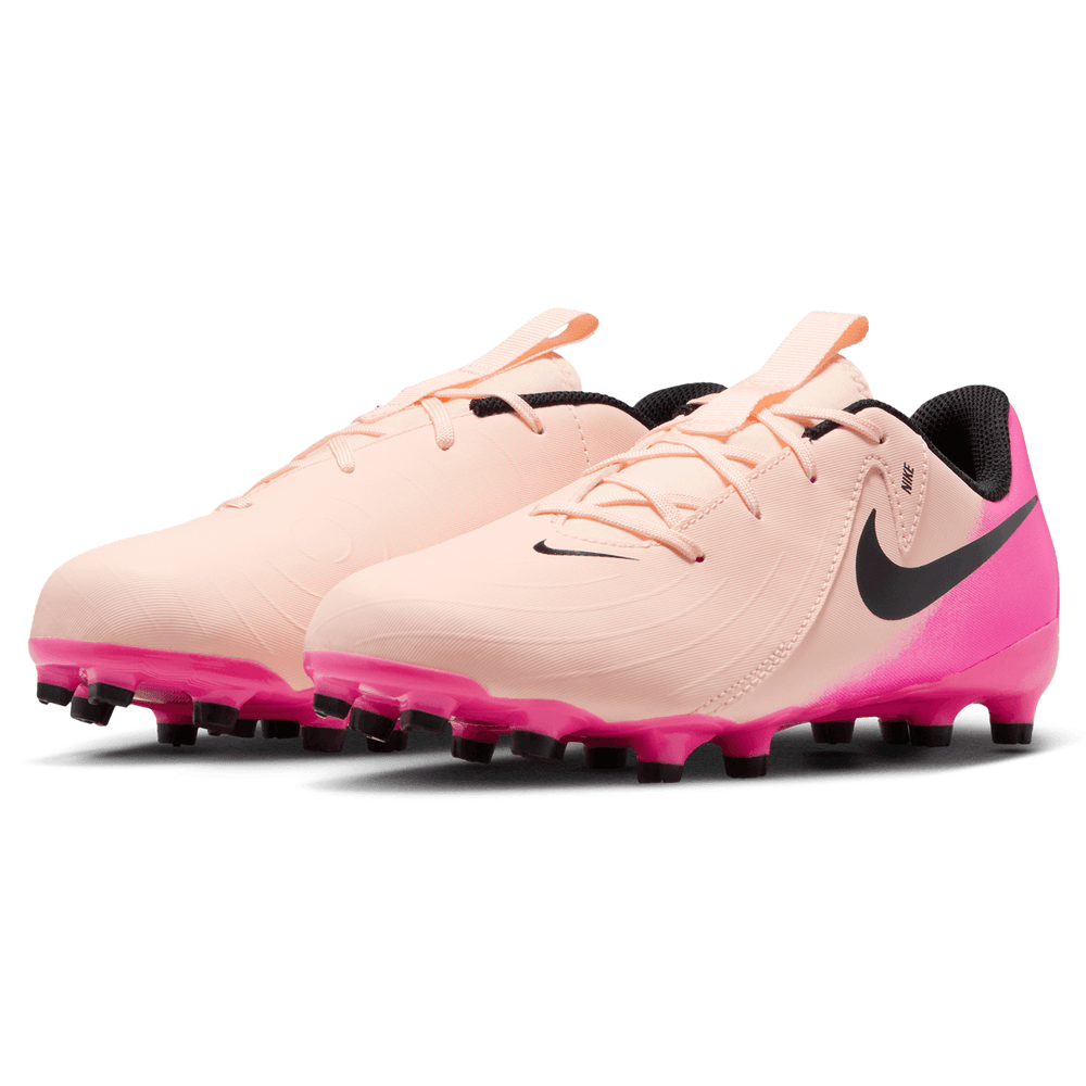 Nike Jr Phantom GX Academy FG / MG Cleats - Crimson Tint/Black/Pink Blast