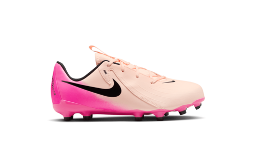 Nike Jr Phantom GX Academy FG / MG Cleats - Crimson Tint/Black/Pink Blast