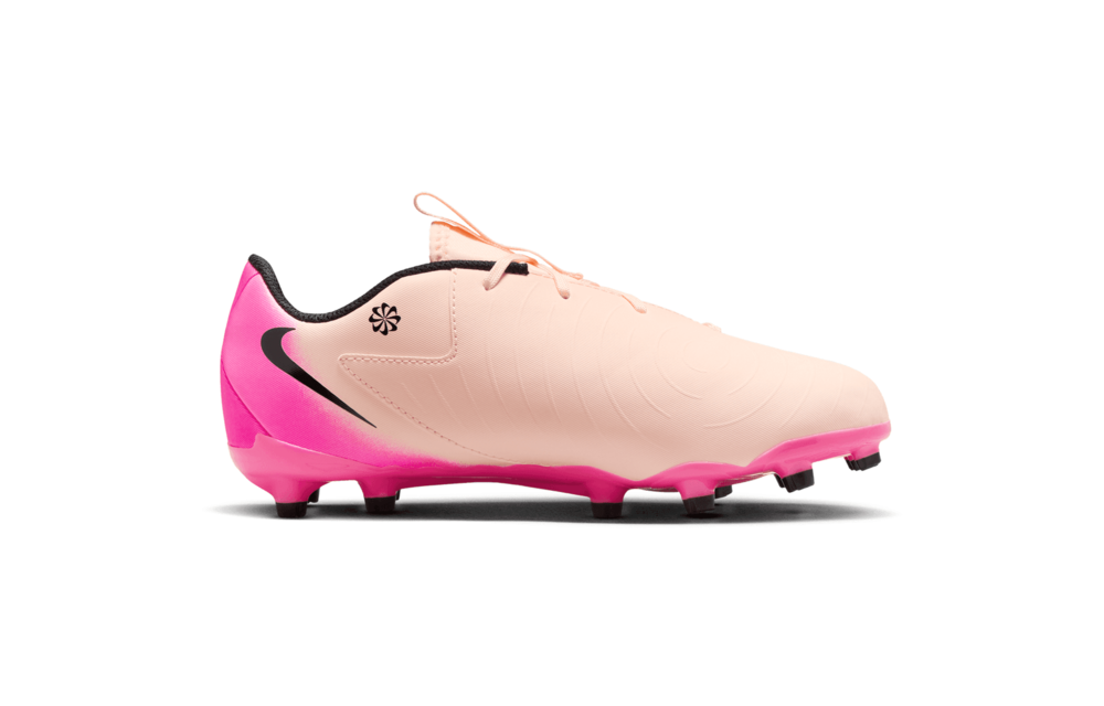 Nike Jr Phantom GX Academy FG / MG Cleats - Crimson Tint/Black/Pink Blast