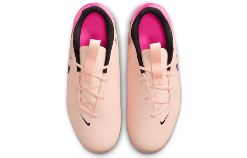 Nike Jr Phantom GX Academy FG / MG Cleats - Crimson Tint/Black/Pink Blast