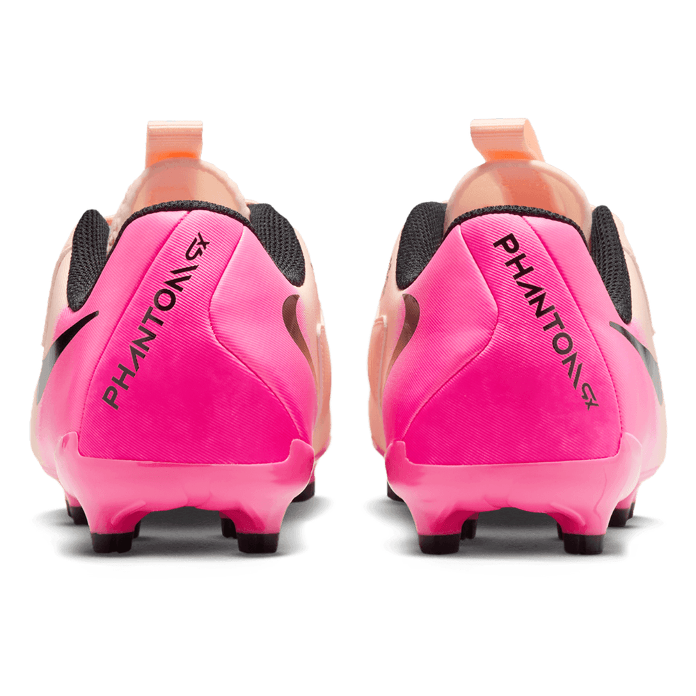 Nike Jr Phantom GX Academy FG / MG Cleats - Crimson Tint/Black/Pink Blast