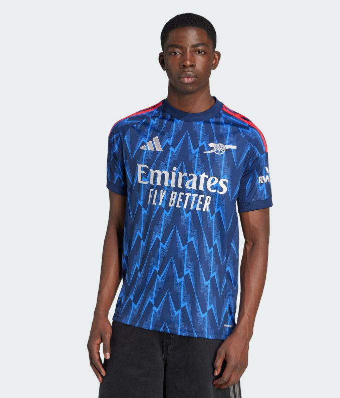 adidas Arsenal 2025 - 26 Away Jersey - Night Indigo/Grey