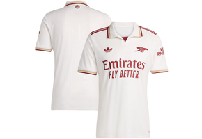 adidas Arsenal 2025 - 26 Third Jersey - Cloud White/Burgundy