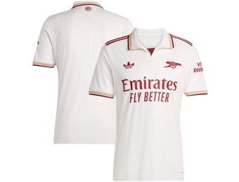 adidas Arsenal 2025 - 26 Third Jersey - Cloud White/Burgundy