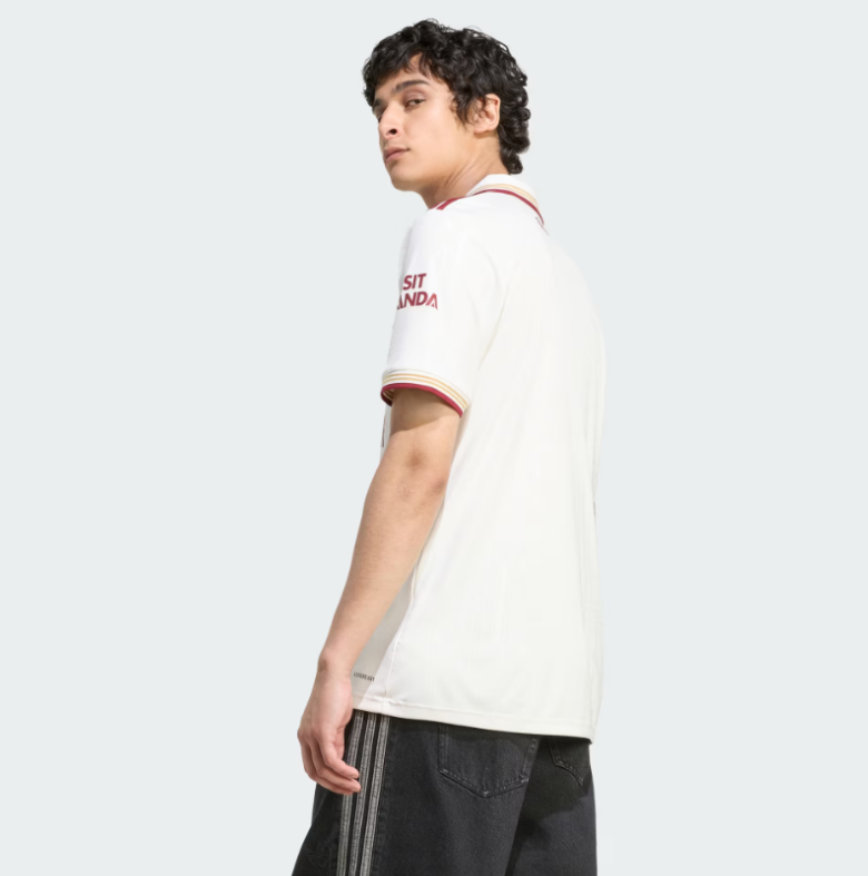 adidas Arsenal 2025 - 26 Third Jersey - Cloud White/Burgundy