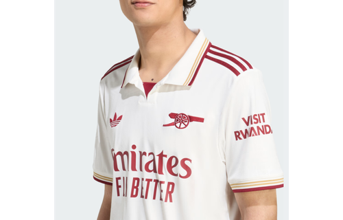 adidas Arsenal 2025 - 26 Third Jersey - Cloud White/Burgundy