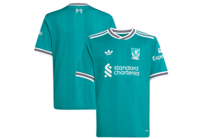 adidas Liverpool FC 2025 - 26 Youth Third Jersey - Sea Green