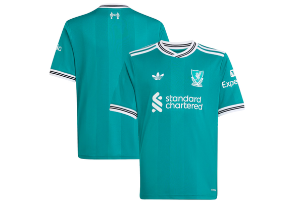 adidas Liverpool FC 2025 - 26 Youth Third Jersey - Sea Green