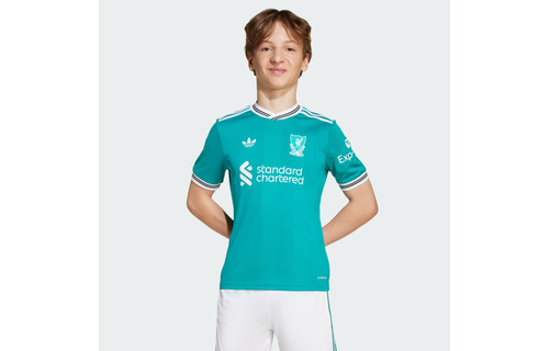 adidas Liverpool FC 2025 - 26 Youth Third Jersey - Sea Green