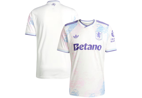 adidas Aston Villa 2025 - 26 Third Jersey - Off White/Energy Ink