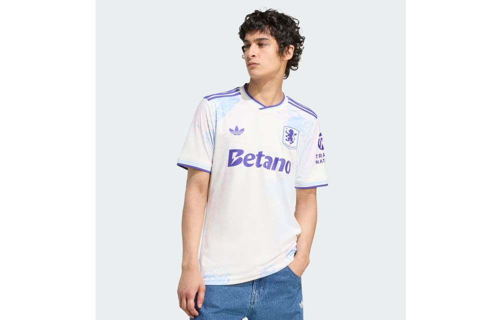 adidas Aston Villa 2025 - 26 Third Jersey - Off White/Energy Ink