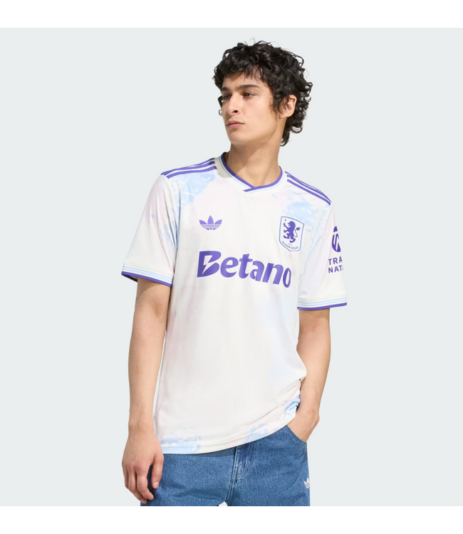 adidas adidas Aston Villa 2025 - 26 Third Jersey - Off White/Energy Ink