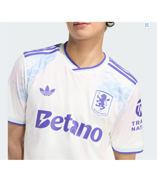 adidas adidas Aston Villa 2025 - 26 Third Jersey - Off White/Energy Ink