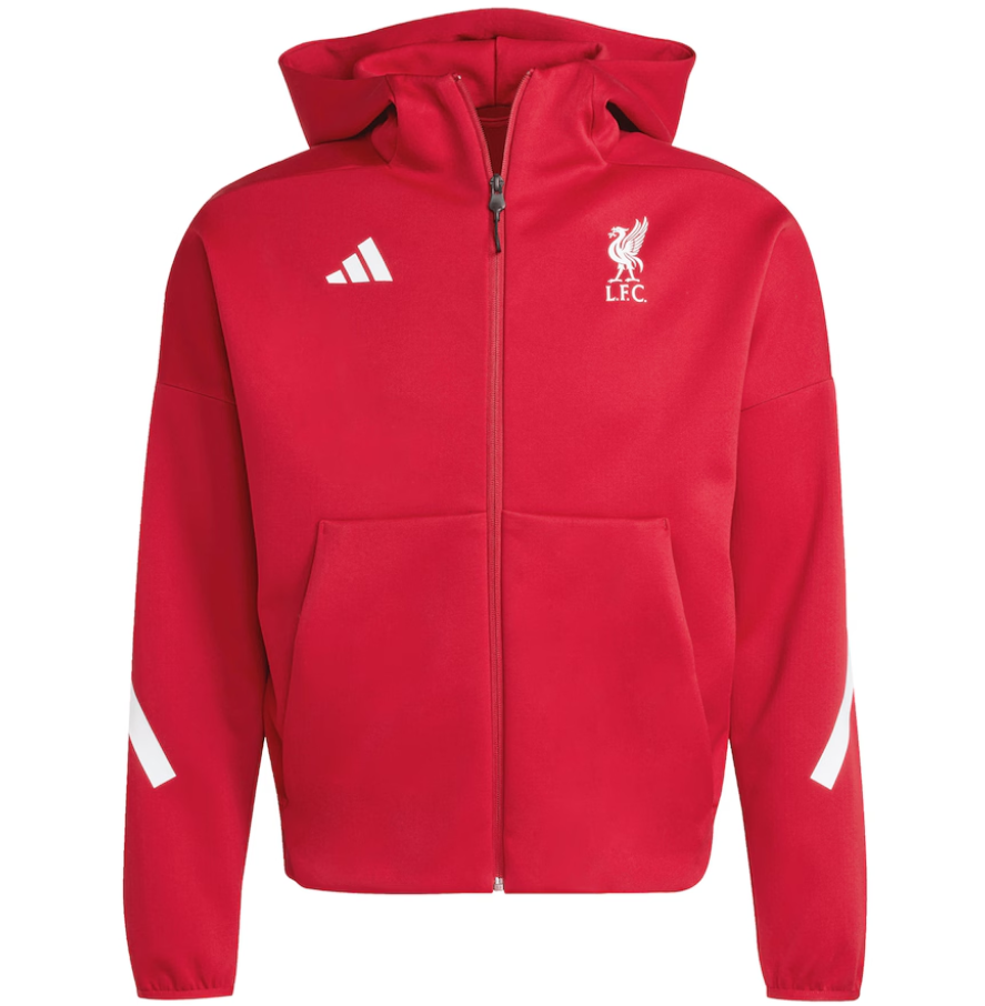 adidas Liverpool FC 2025 - 26 ZNE Anthem Jacket - Strawberry Red