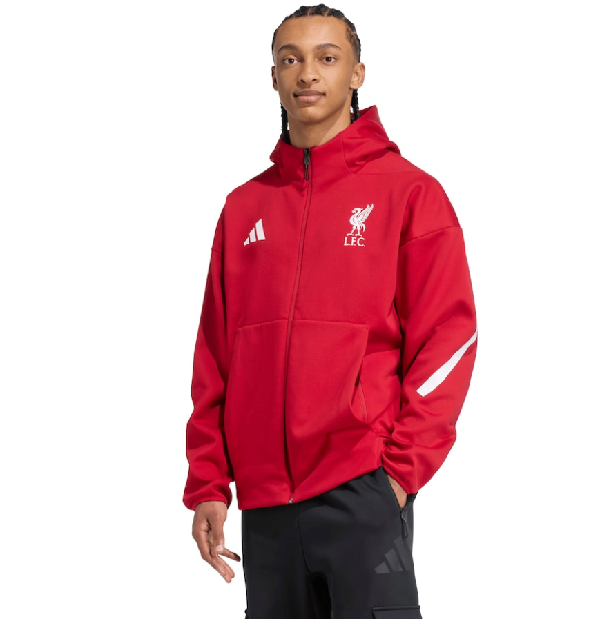 adidas Liverpool FC 2025 - 26 ZNE Anthem Jacket - Strawberry Red