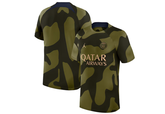 Jordan PSG  Paris Saint German 2024 - 25 Academy Pro Prematch Training Jersey - Olive/Obsidian