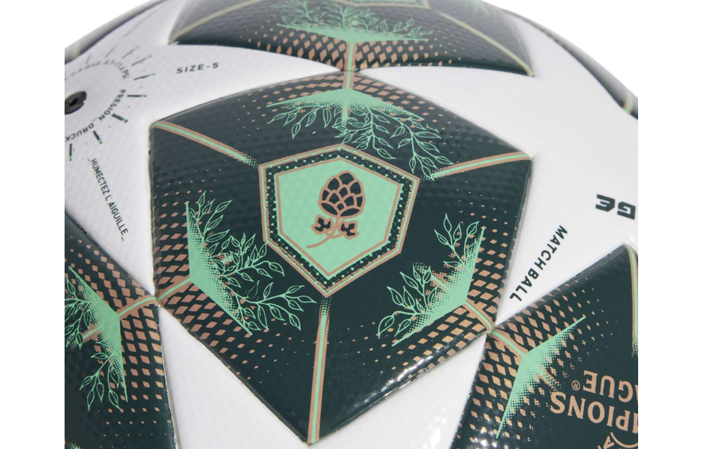 adidas UCL Champions League 2024 - 25 Munich Finale FIFA Quality Ball - White/Shadow Green/Solar Slime
