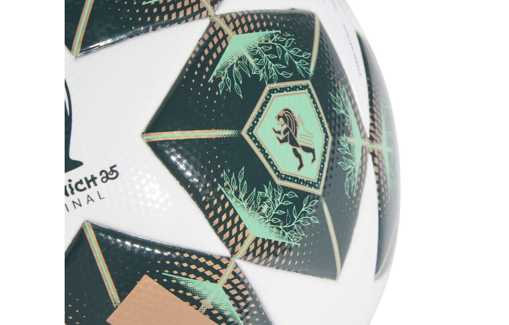 adidas UCL Champions League 2024 - 25 Munich Finale FIFA Quality Ball - White/Shadow Green/Solar Slime