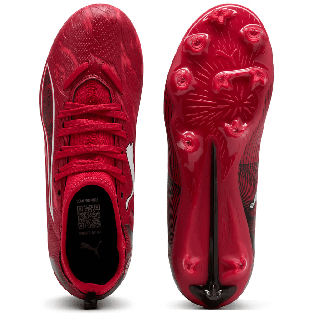 Puma Jr Ultra 5 Match CP Pulisic FG/AG - Fast Red/Black/Fire Orchid