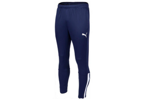 Puma Mens TeamLiga 25 Soccer Training Pants - Navy Blue / White