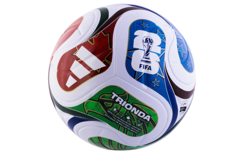 adidas FIFA World Cup 2026 Trionda FIFA Quality League Soccer Ball - White/Solar Blue/Red/Royal