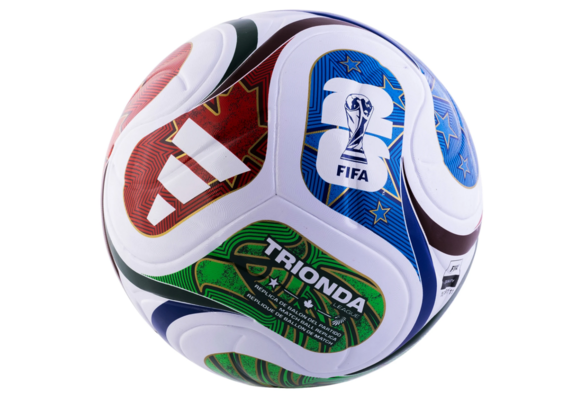 adidas FIFA World Cup 2026 Trionda FIFA Quality League Soccer Ball - White/Solar Blue/Red/Royal