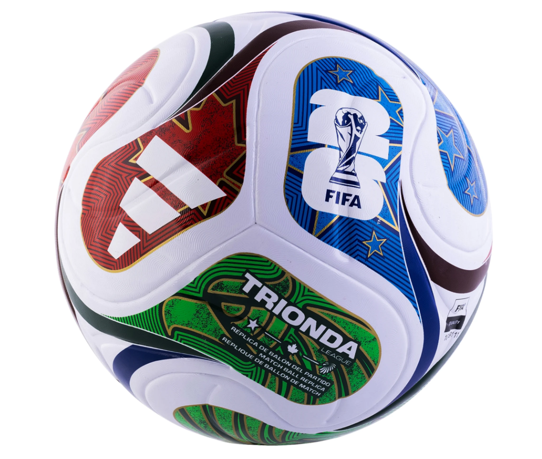 adidas FIFA World Cup 2026 Trionda FIFA Quality League Soccer Ball - White/Solar Blue/Red/Royal